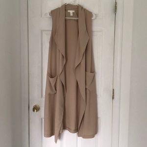 H&M long jacket vest